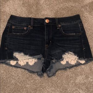 American Eagle Super Stretch Shortie Jean Shorts